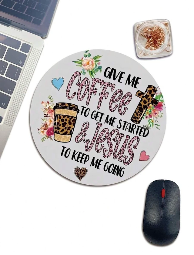 Main image of Bks Leopard Print Cross Shaped Mouse Pad Non-Slip Rubber Base Washable Gaming Surface for Wireless Office Use
