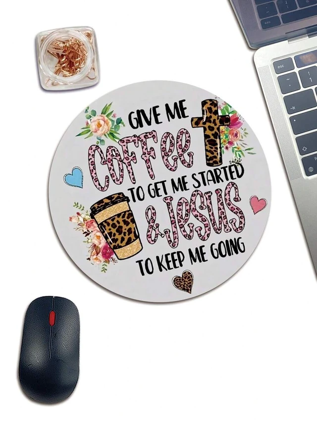 Alt view image 2 of 6 - Bks Leopard Print Cross Shaped Mouse Pad Non-Slip Rubber Base Washable Gaming Surface for Wireless Office Use