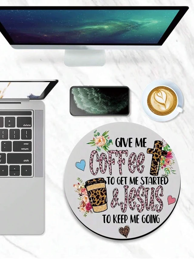Alt view image 4 of 6 - Bks Leopard Print Cross Shaped Mouse Pad Non-Slip Rubber Base Washable Gaming Surface for Wireless Office Use