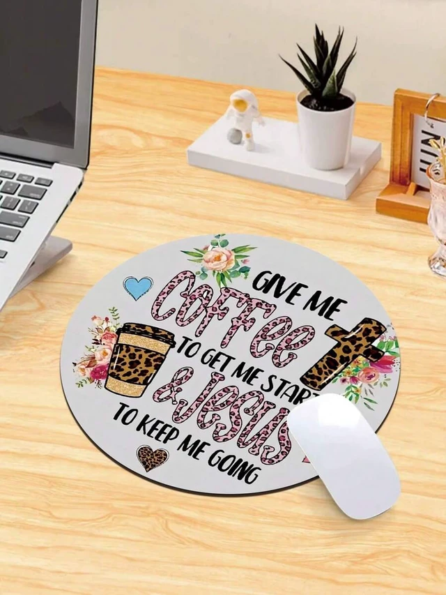 Alt view image 6 of 6 - Bks Leopard Print Cross Shaped Mouse Pad Non-Slip Rubber Base Washable Gaming Surface for Wireless Office Use