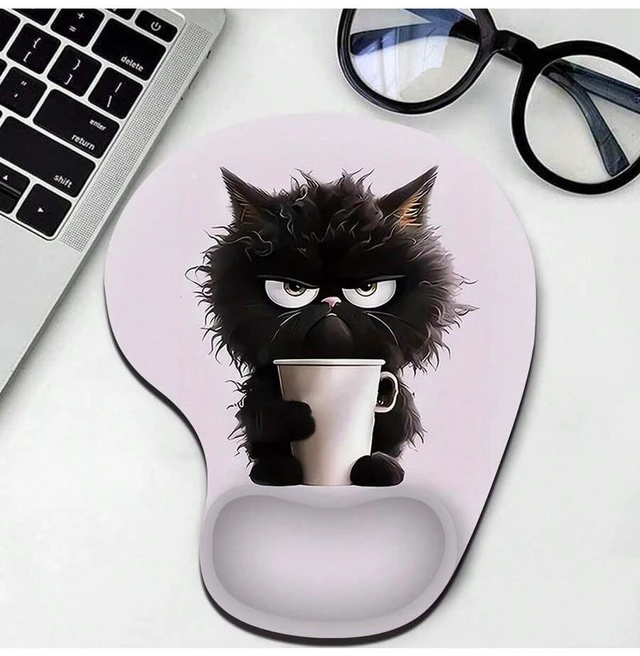 Main image of Bks Mouse Pad With Wrist Rest Support, Comfortable Smooth Surface, Non-Slip Base For Computer Laptop Office Home
