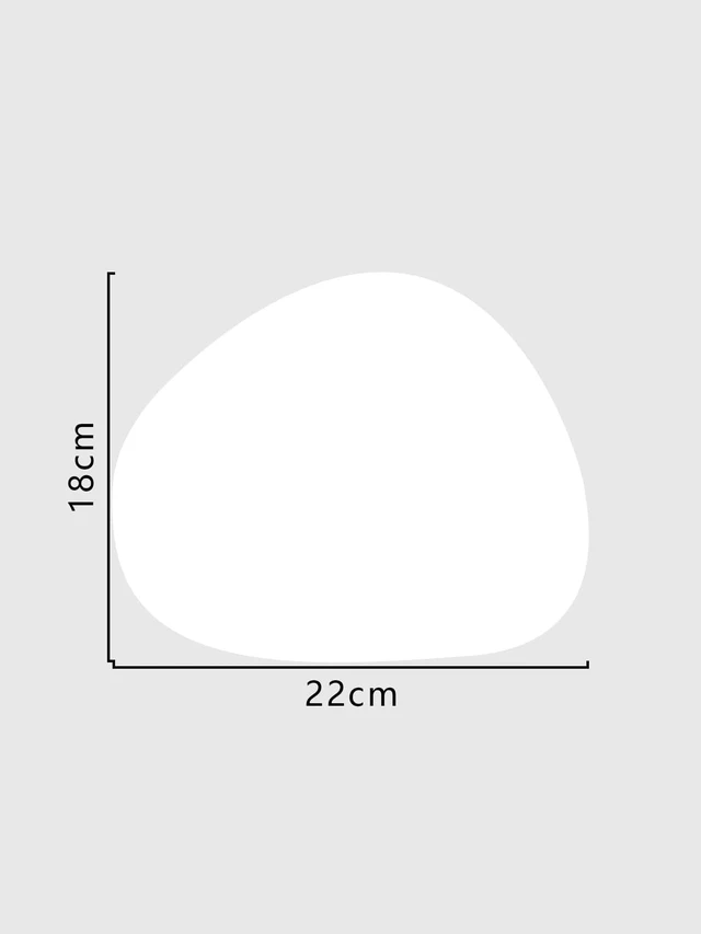Alt view image 4 of 4 - Bks Triangular Oval Mouse Pad Waterproof Easy Clean Non-slip Suede Base Double Sided Use Minimalist