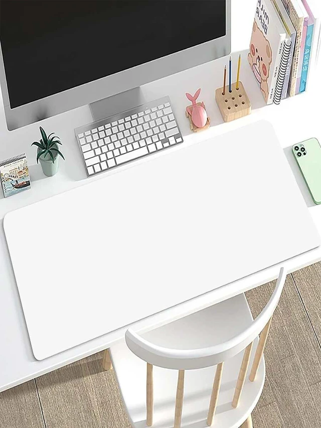 Main image of Bks Large Mouse Pad 80x40CM Waterproof Soft Leather Surface Anti-Slip Rubber Bottom Dual Side Use Easy Clean