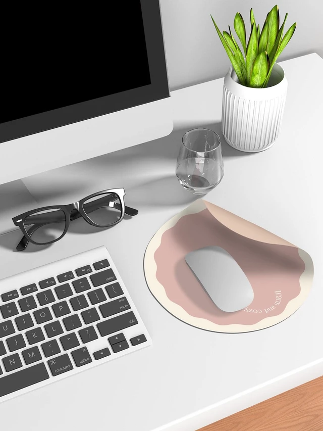 Alt view image 2 of 3 - Bks 1pc Slogan Graphic PU Leather Mouse Pad Multicolor One-Size