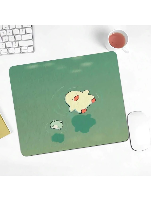 Alt view image 4 of 7 - Bks Mini Travel Mouse Pad With Non-Slip Rubber Base, Cute Design For Laptop Office Home Study & Gaming
