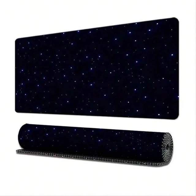 Main image of Bks Starry Sky Pattern Mouse Pad, Rectangular Gaming Mouse Pad, Durable Stitched Edge Non-Slip Rubber Mouse Pad 23.6x13.8in(60x35cm) Shortcuts Mouse Pad