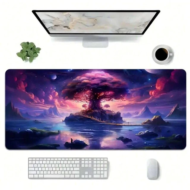Alt view image 3 of 7 - Bks Large Gaming Mouse Pad Computer Keyboard Mat HD Desktop Accessories Natural Rubber Non-Slip Office Desk Mat