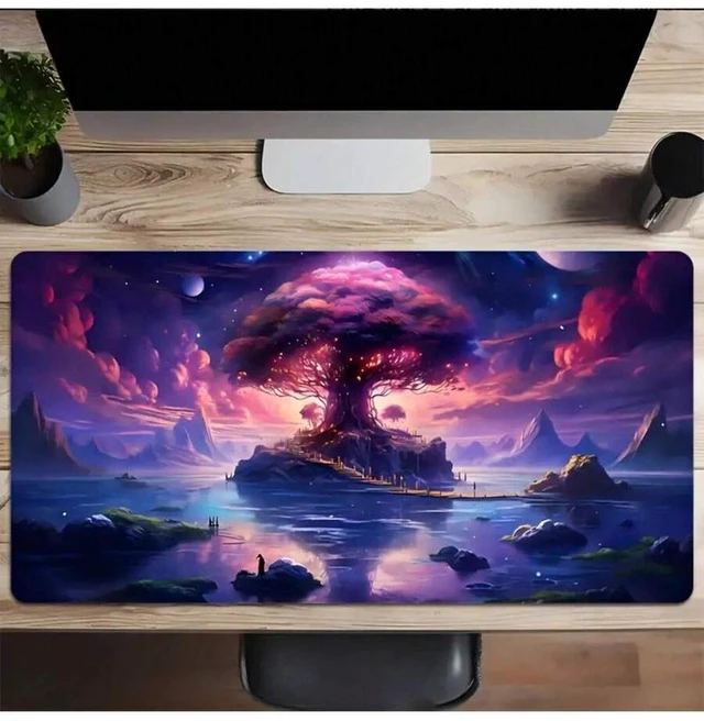 Alt view image 5 of 7 - Bks Large Gaming Mouse Pad Computer Keyboard Mat HD Desktop Accessories Natural Rubber Non-Slip Office Desk Mat