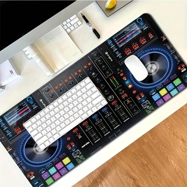 Main image of Bks Large Gaming Mouse Pad Desk Mat for DJ Studio and Music Production, Non-Slip Rubber Base, Polyester Fiber Surface, 31.4x15.7 Inches