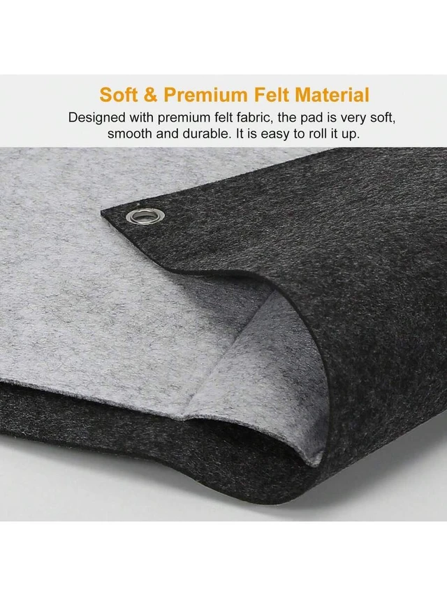 Alt view image 5 of 7 - Bks Large Extended Gaming Mouse Pad Soft Felt Desk Mat Non-Slip Anti-Scratch Keyboard Surface for Work and Play