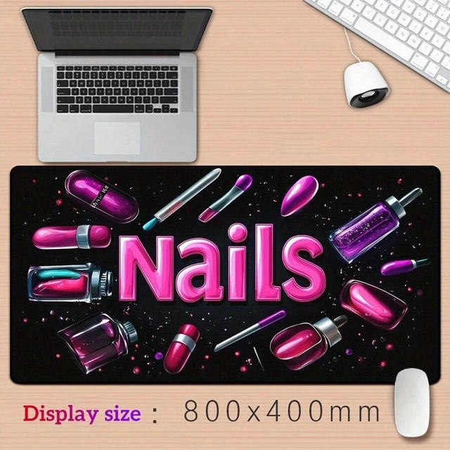 Alt view image 2 of 7 - Bks Cartoon Fashion Cosmetics Mousepad, Keyboard Gaming Accessories Mat, Office Computer PC Gamer Laptop Desk Rubber Anti-Slip
