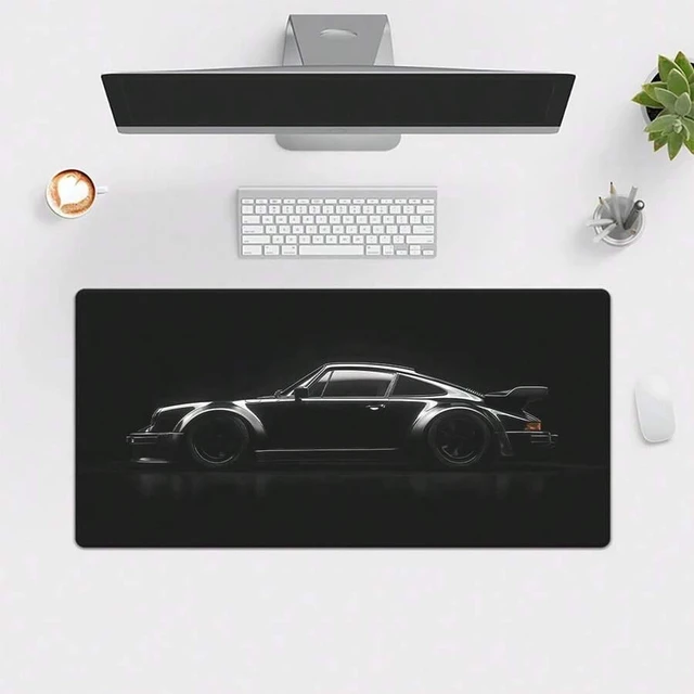 Alt view image 2 of 7 - Bks Black XXL Gaming Mouse Pad for Desktop, Multi-Functional Rubber Desk Mat for Keyboard and PC Gamer Office