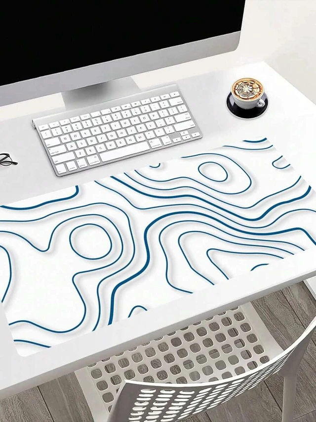 Alt view image 3 of 6 - Bks Large Gaming Mouse Pad Desk Mat 35.43 x 15.75 Inch Non-Slip Rubber Base Smooth Surface for Keyboard and Office Home
