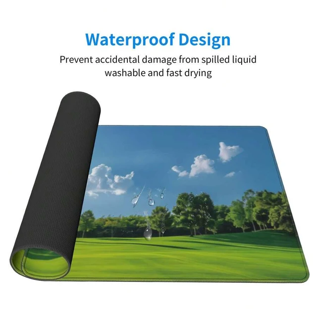 Alt view image 3 of 7 - Bks Large Mouse Pad Aesthetic Design Art Desk Mat Office Desk Accessories With Stitched Edge Non-Slip Mouse Pad Rubber Base Keyboard Pad 31.5x12 Inch E-Sports Desk Pad For Office Home Back To School G