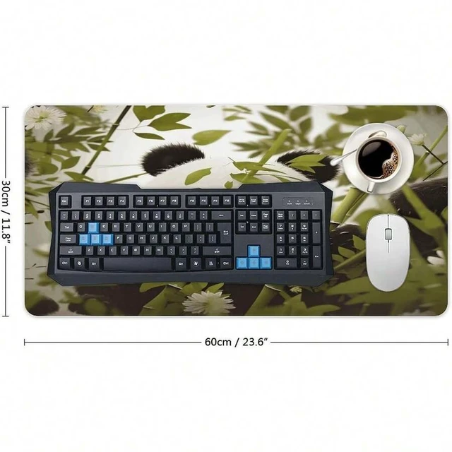 Alt view image 3 of 7 - Bks Large Gaming Mouse Pad Desk Mat Non-Slip Rubber Surface Waterproof Office Home Decor 24 Inch by 12 Inch