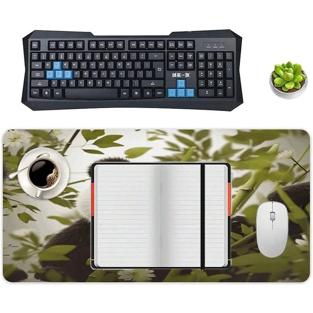 Alt view image 5 of 7 - Bks Large Gaming Mouse Pad Desk Mat Non-Slip Rubber Surface Waterproof Office Home Decor 24 Inch by 12 Inch
