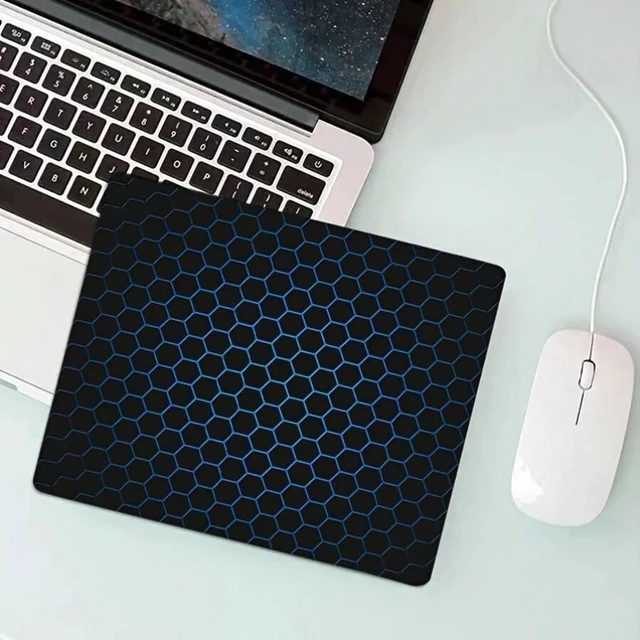 Alt view image 5 of 7 - Bks 7x8.6in(18x22cm) Geometric HD Gaming Mouse Pad Mini Rubber Non-Slip Computer Office Desk Mat