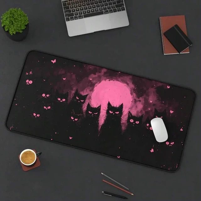 Main image of Bks Forest Scenery Mouse Pad XL Woodland Bear Desk Mat Anti-Slip Rubber Base