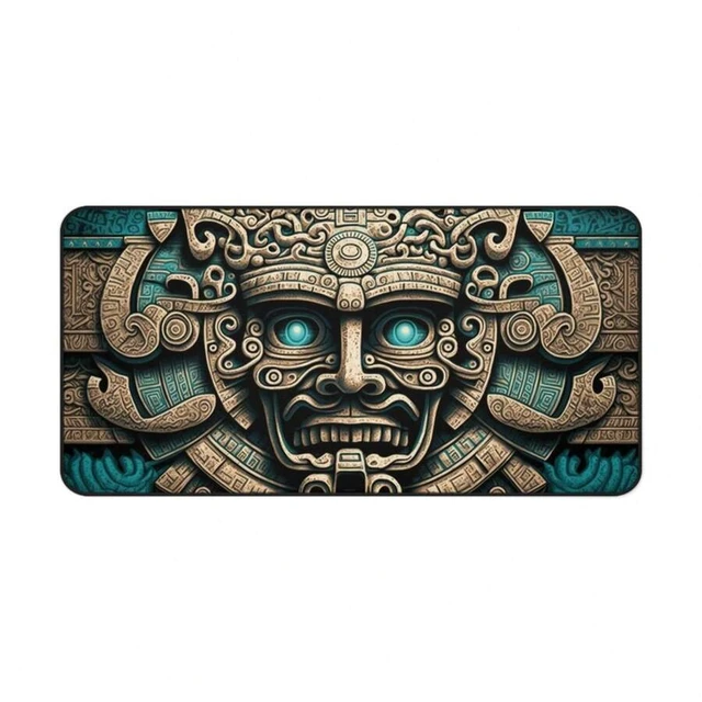 Alt view image 5 of 7 - Bks Mayan XL Gaming Mouse Pad 12x22 Inch Fantasy Desk Mat XXL Extra Large Track Keyboard Pad