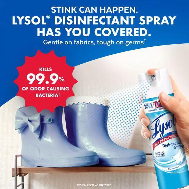 Alt view image 6 of 7 - Disinfectant Spray, Household Cleaning Supplies, Disinfecting Multi-Purpose Room Spray, Antibacterial Sanitizer, Deodorizer, Kills Hantavirus, Crisp Linen, 19 Fl Oz (Pack of 2)