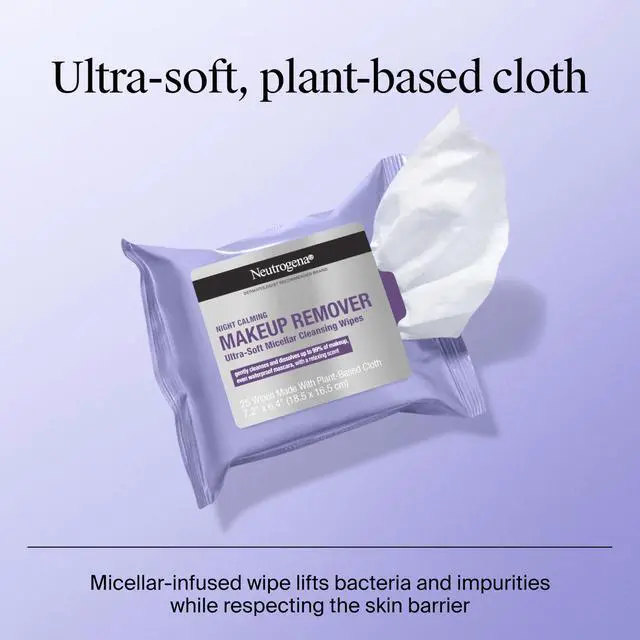 Alt view image 4 of 7 - Night Calming Makeup Remover Face Wipes, 2 x 50 ct