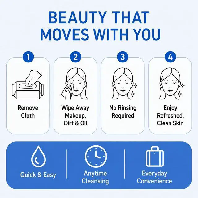 Alt view image 7 of 7 - Retinol Makeup Remover Wipes with Collagen Renewing Support - Facial Cleansing Cloths, Remove Waterproof Mascara, Oil & Dirt, Texture Smoothing, All Skin Types, 120 Count (4-Pack)