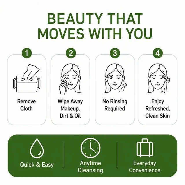 Alt view image 7 of 7 - Cucumber Makeup Remover Wipes with Vitamins A C E For Cooling Skin Support - Facial Cleansing Towelettes Remove Waterproof Mascara, Oil & Dirt, All Skin Types 120 Count (4-Pack)