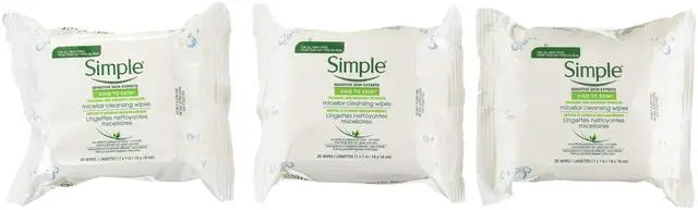 Main image of Micellar Makeup Remover Wipes 25 Count (3 Pack)
