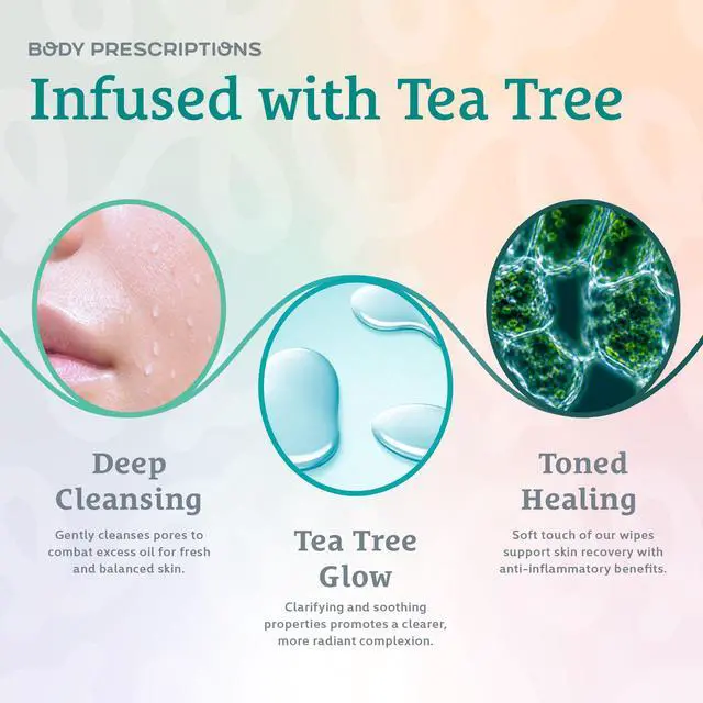 Alt view image 2 of 7 - Makeup Cleansing Wipes - Gentle and Effective Face Wipes, 50 Count (Pack of 2), Tea-Tree