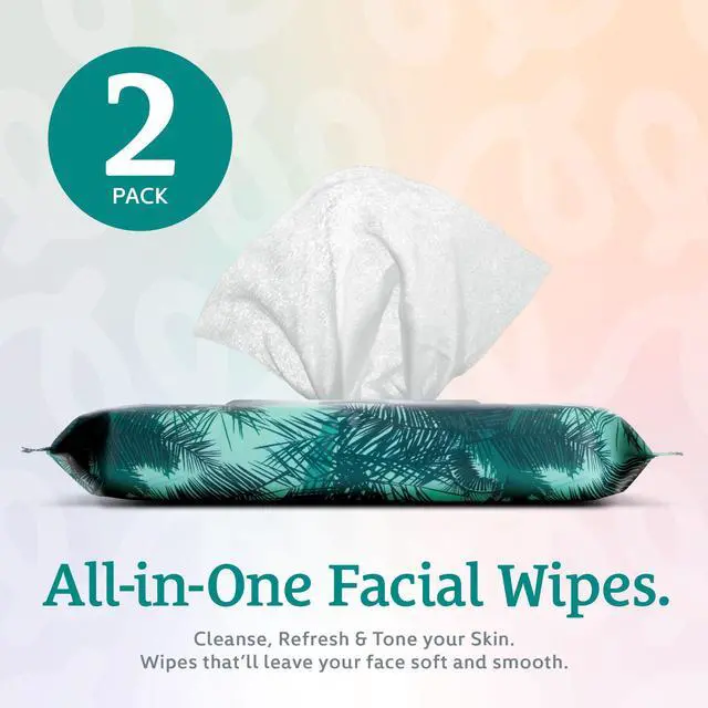 Alt view image 4 of 7 - Makeup Cleansing Wipes - Gentle and Effective Face Wipes, 50 Count (Pack of 2), Tea-Tree