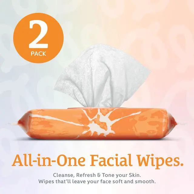 Alt view image 4 of 7 - Makeup Cleansing Wipes - Gentle and Effective Face Wipes, 1 Count (Pack of 2), Vitamin C