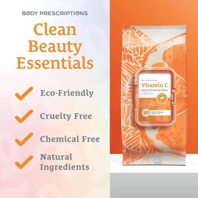 Alt view image 6 of 7 - Makeup Cleansing Wipes - Gentle and Effective Face Wipes, 1 Count (Pack of 2), Vitamin C