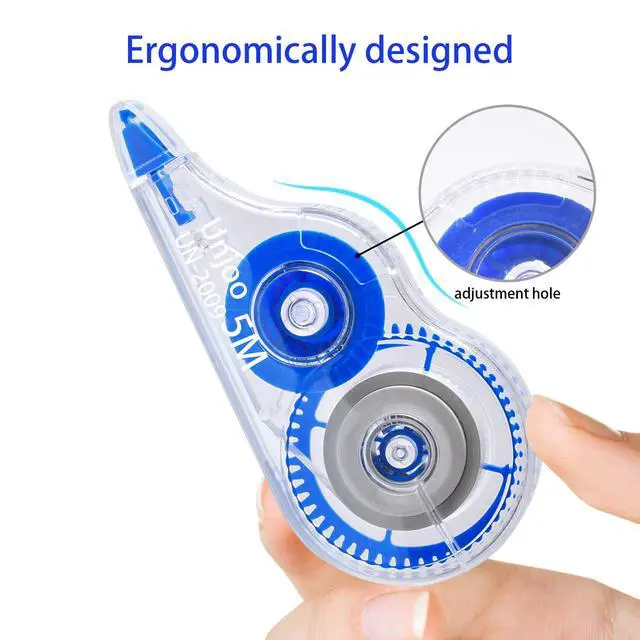 Alt view image 3 of 4 - White Correction Tape, For school, Office, 12pack, 5M/196"x0.2",Blue