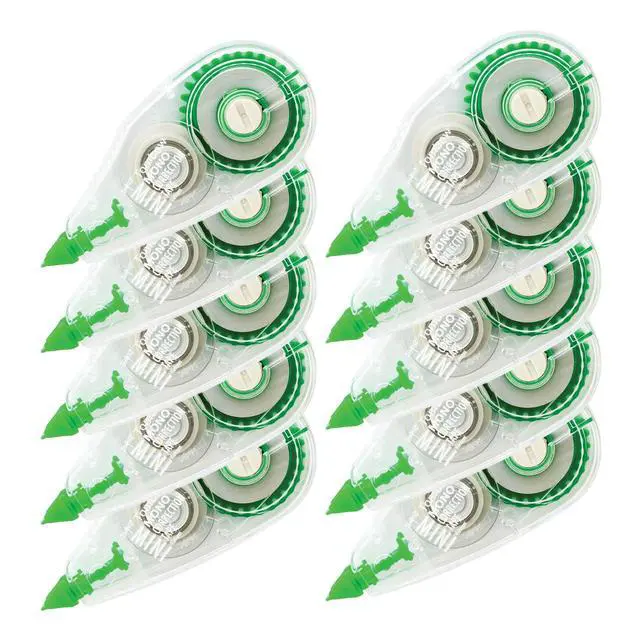 Alt view image 6 of 7 - Tombow 68722 MONO Mini Correction Tape Easy to Use Applicator for Instant Corrections,Clear, 10-Pack
