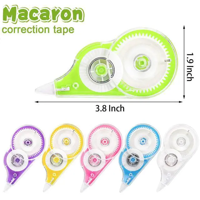 Alt view image 2 of 7 - Nicunom 36 Pack White Correction Tape, 39 Feet Correction Tapes Easy To Use Applicator for Instant Corrections School Office Supplies, Colorful
