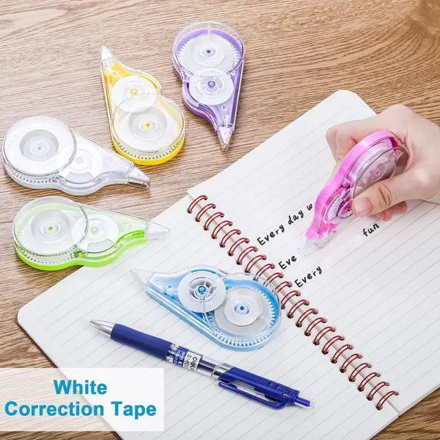 Alt view image 5 of 7 - Nicunom 36 Pack White Correction Tape, 39 Feet Correction Tapes Easy To Use Applicator for Instant Corrections School Office Supplies, Colorful