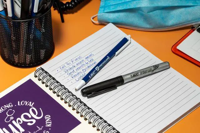 Alt view image 6 of 6 - BIC Intensity Black Permanent Markers, Fine Point, 12-Count Pack of Black Markers With Non-Slip Grip for Comfort and Control
