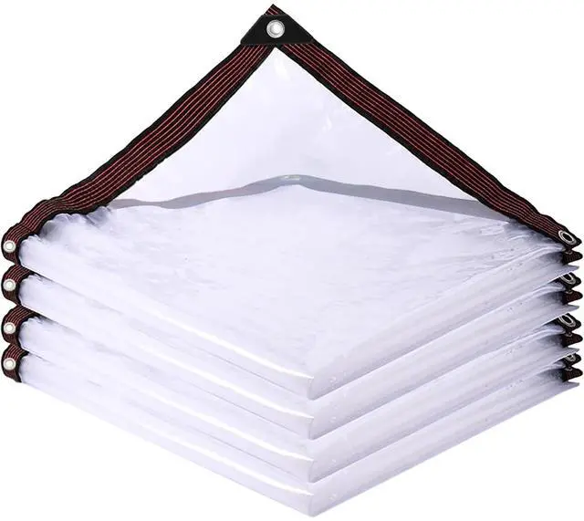 Main image of Cenhadam Clear Tarp with Grommets 4x6 ft,10 Mil Waterproof Vinyl