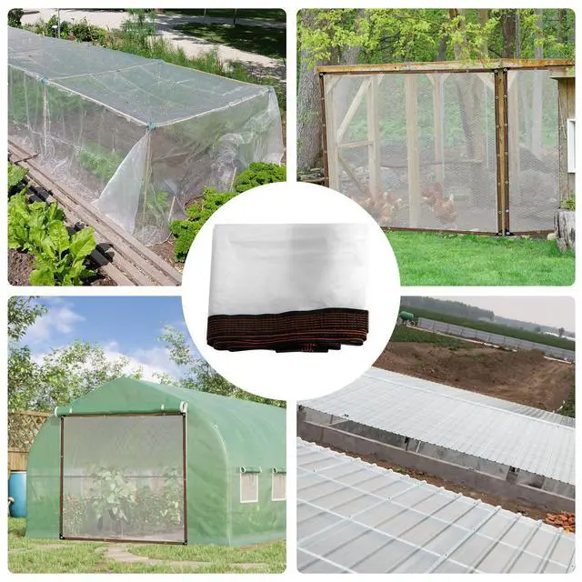 Alt view image 4 of 7 - Banax 6.6X10FT Clear Tarpaulin Waterproof Heavy Duty Transparent PVC Tarp with Reinforced Eyelets Every 1m, Windproof Cover for Greenhouse, Pergola, Garden, Pool, Chicken Coop