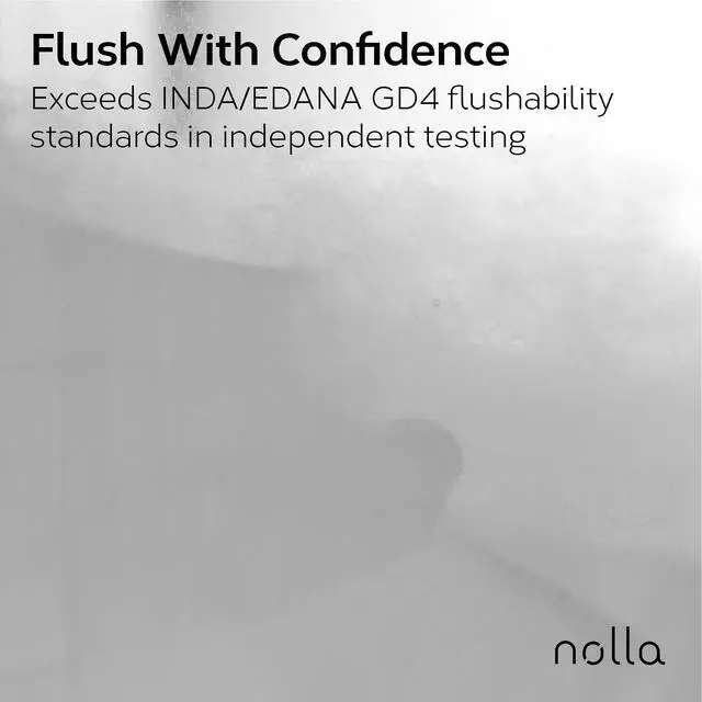 Alt view image 2 of 6 - Nolla Flushable Wipes Travel Packs, 100% Plant-Based, Plastic-Free and Biodegradable - Unscented + Soothing Aloe and Vitamin E 120 Count (10 Packs of 12)
