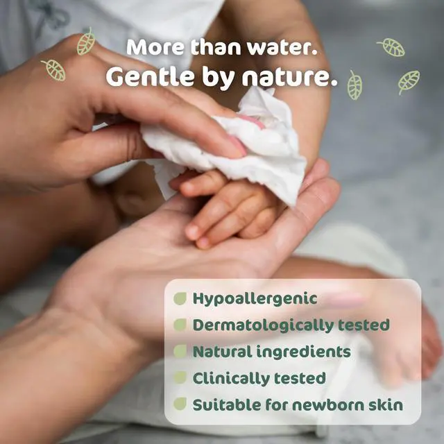 Alt view image 3 of 7 - Naty Baby Wipes, 98% Water & Hypoallergenic, 168 Count (3 Packs)