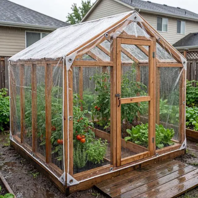Alt view image 5 of 7 - Clear Tarp Heavy Duty Waterproof, 14 Mil Thick PVC Vinyl Tarp with Grommets, Transparent Tarpaulin for Patio, Greenhouse, Porch Enclosure, and Outdoor Cover(3' x 5')