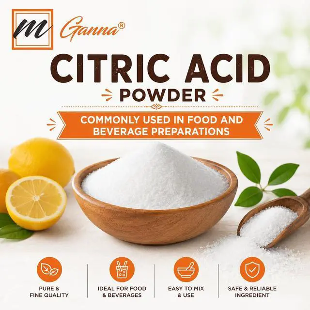 Alt view image 3 of 7 - mGanna Citric Acid Powder (Food Grade) 2 lbs / 908 g