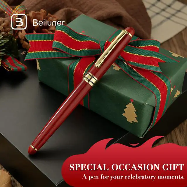 Alt view image 5 of 7 - BEILUNER Luxury Wood Ballpoint Pen Writing Set,Rosewood-Elegant Fancy Nice Gift Pen Set for Signature Executive Business Office Fancy Nice Supplies - Christmas Gift Boxed with Extra Refills (Black)