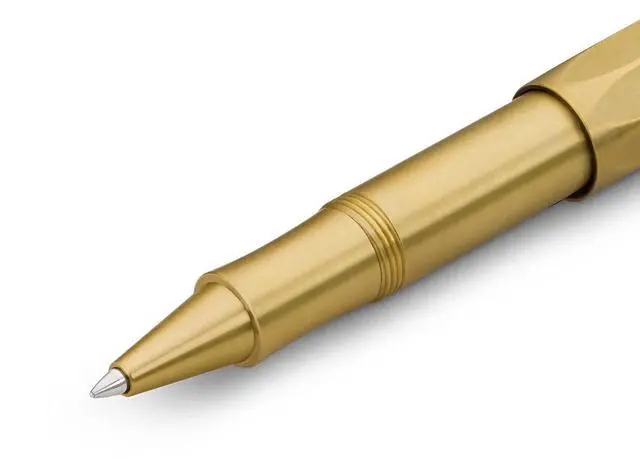 Alt view image 3 of 6 - Kaweco BRASS SPORT Gel/Ballpoint Pen I Pen Including 0.7 mm Rollerball Pen Refill for Left-Handed and Right-Handed Users in Classic Design with Ceramic Ball I Gel Rollerball 13.0 cm