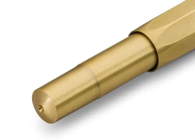 Alt view image 5 of 6 - Kaweco BRASS SPORT Gel/Ballpoint Pen I Pen Including 0.7 mm Rollerball Pen Refill for Left-Handed and Right-Handed Users in Classic Design with Ceramic Ball I Gel Rollerball 13.0 cm