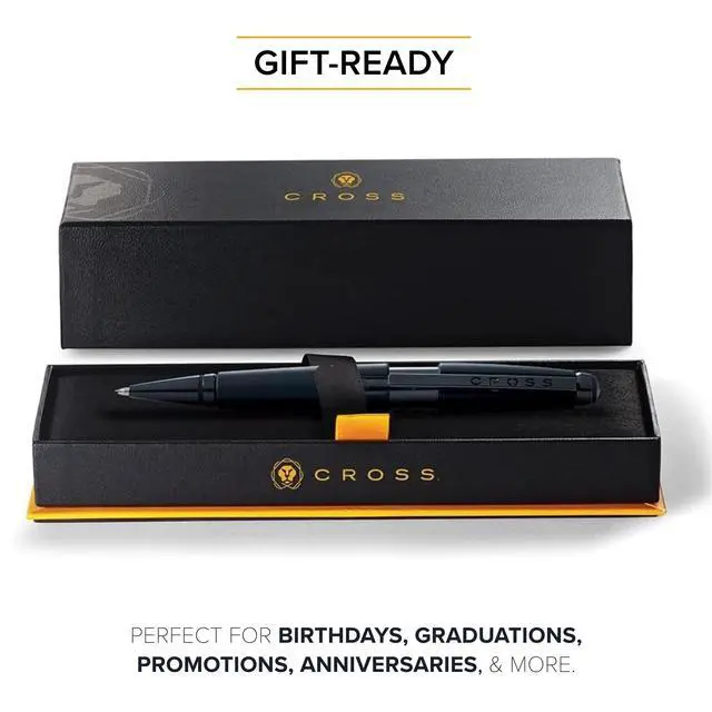 Alt view image 6 of 7 - Cross Edge Matte Black Lacquer Gel Rollerball Pen
