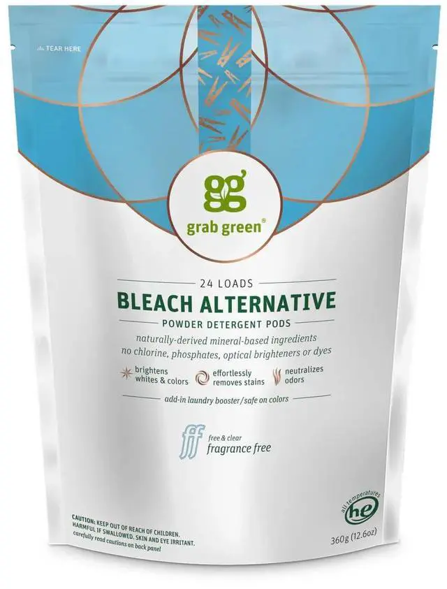 Main image of Grab Green Bleach Alternative Pods, 60 Count, Fragrance Free, Chlorine Free