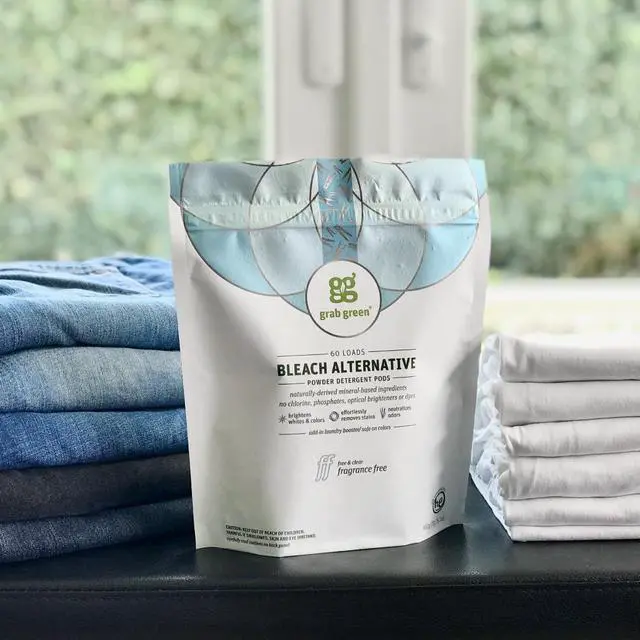 Alt view image 2 of 4 - Grab Green Bleach Alternative Pods, 60 Count, Fragrance Free, Chlorine Free