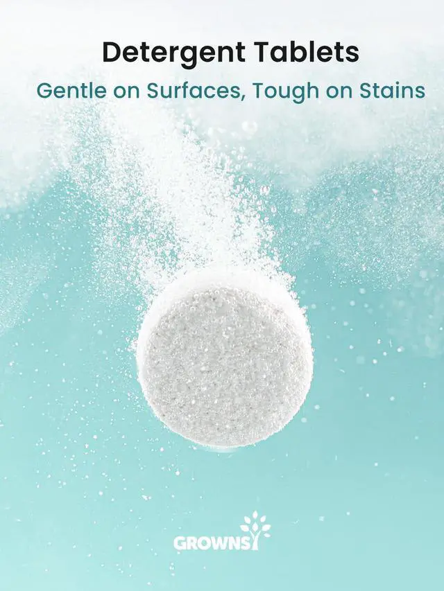 Alt view image 6 of 7 - GROWNSY Bottle Washer Detergent Tablets, 130 Count, Deep Cleaning, Compatible with All Brands of Baby Bottle Washers, Removes Milk Residue, Grease & Odor from Bottles and Pump Parts